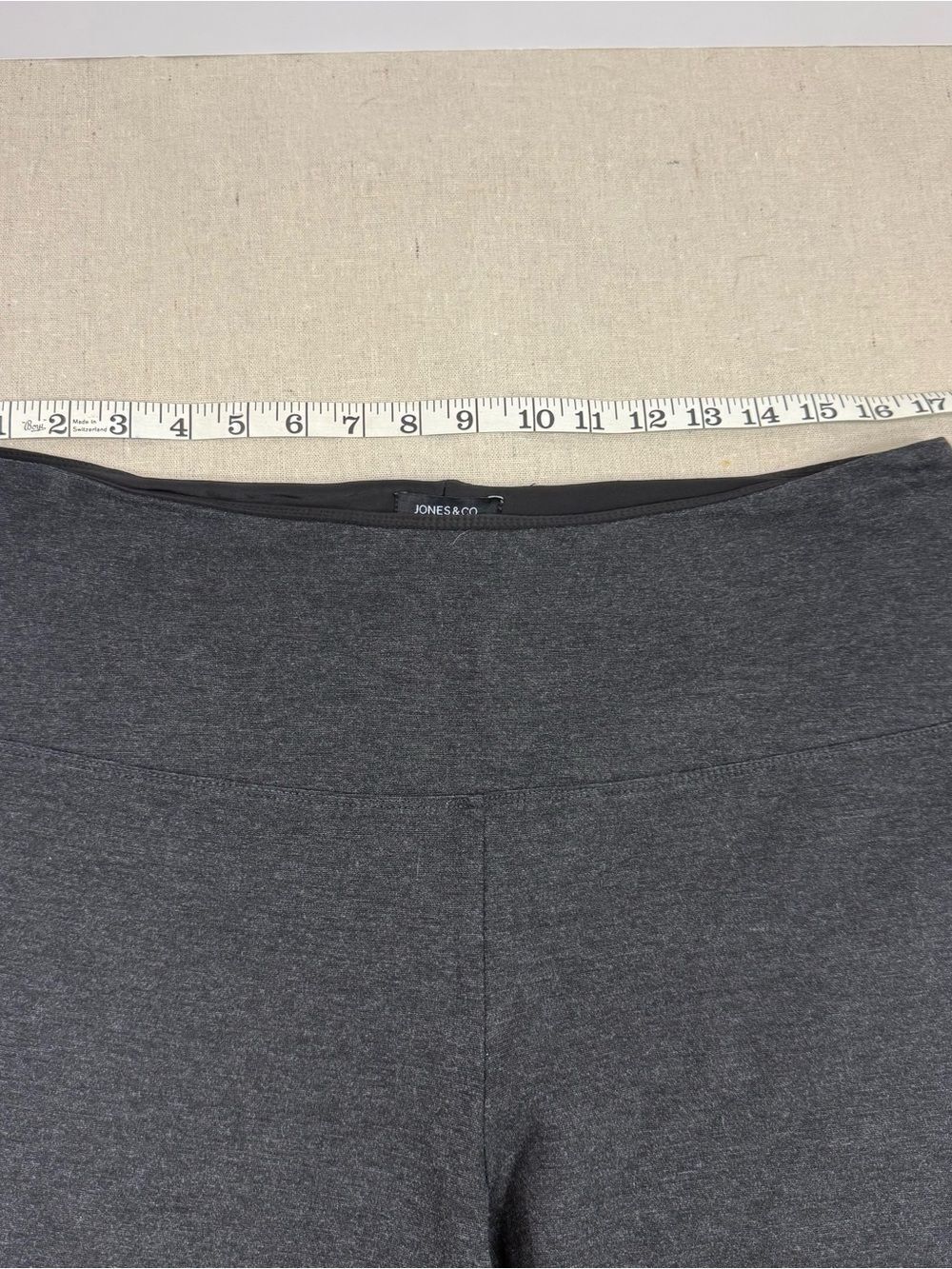 Bundle 2 Pairs Jones New York 1X Ponte Slimming Wide Waistband Leggings Grey - Picture 4 of 15
